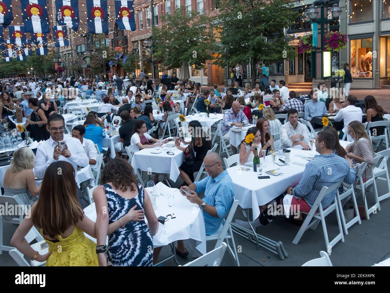 Larimer Street, Denver, Colorado, USA Stockfoto