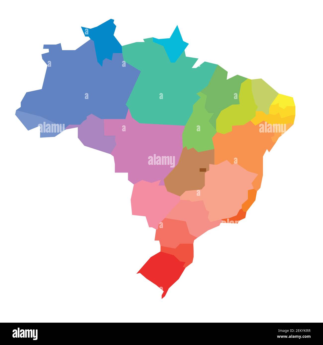 Staaten von Brasilien Stock Vektor