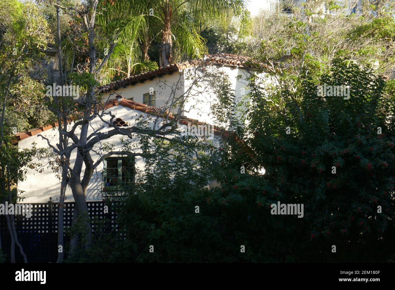 Beverly Hills, California, USA 23rd. Februar 2021 EIN allgemeiner Blick auf die Atmosphäre des Schauspielers Ryan Reynolds und des Hauses der Schauspielerin Blake Lively am 23. Februar 2021 in Beverly Hills, Kalifornien, USA. Foto von Barry King/Alamy Stockfoto Stockfoto