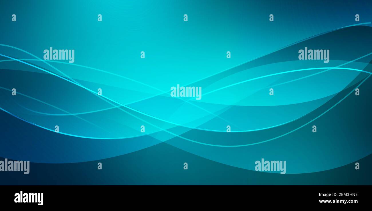 Blaue Linien Abstrakt Glühenden Mitte Hintergrund. Modernes, elegantes blaues Hintergrundkonzept. Stockfoto