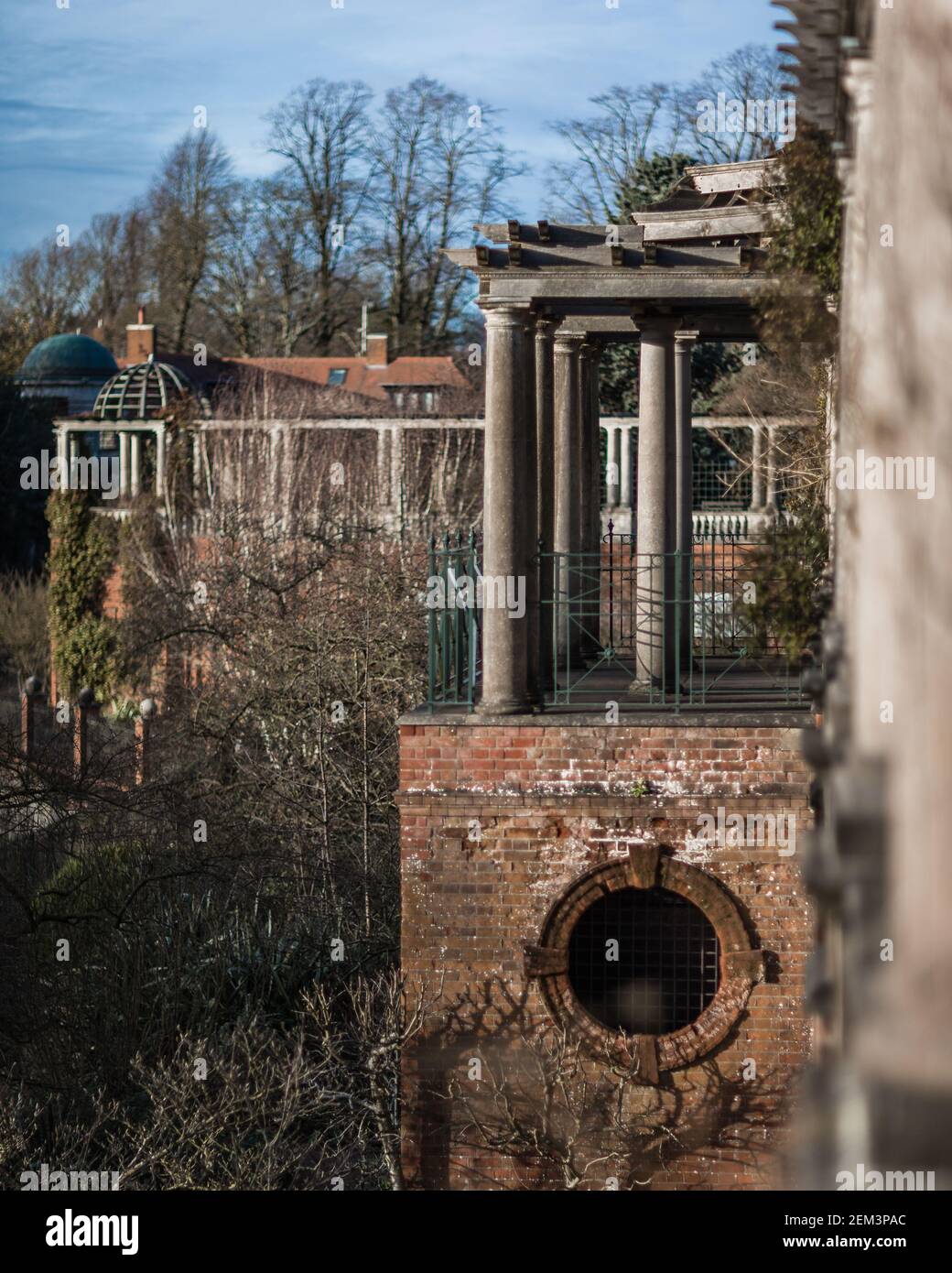 Der geheime Hill Garden und Pergola in London. Stockfoto