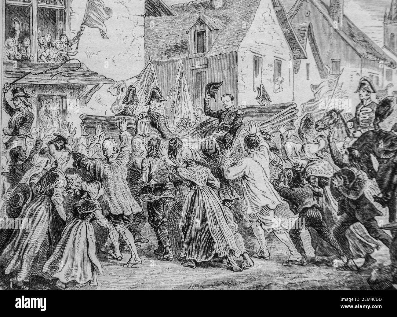 Voyage de napoleon dans le sud-est de la france, 1804-1832 histoire de france par henri martin ,editeur furne 1880 Stockfoto