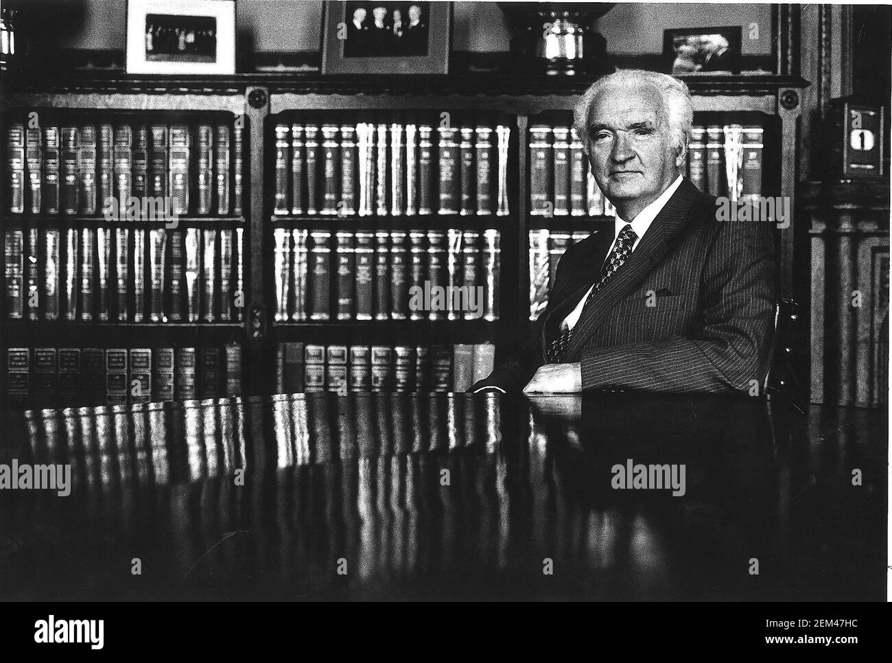 Lord MacKay in seinem Büro im Haus der Herren Stockfoto