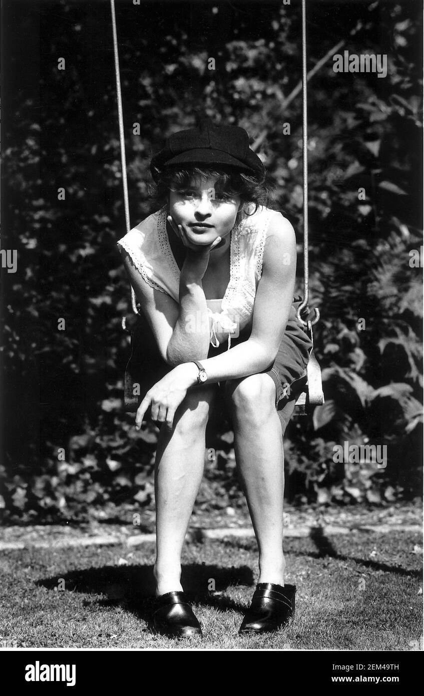 Helena Bonham Carter zu Hause in Hampstead Stockfoto