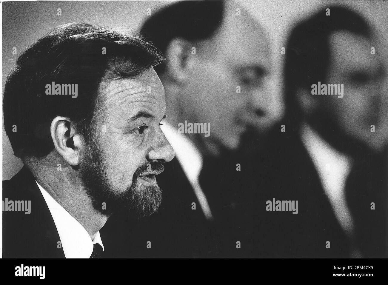 Robin Cook Labour MP mit Neil Kinnock & Jack Cunningham Stockfoto