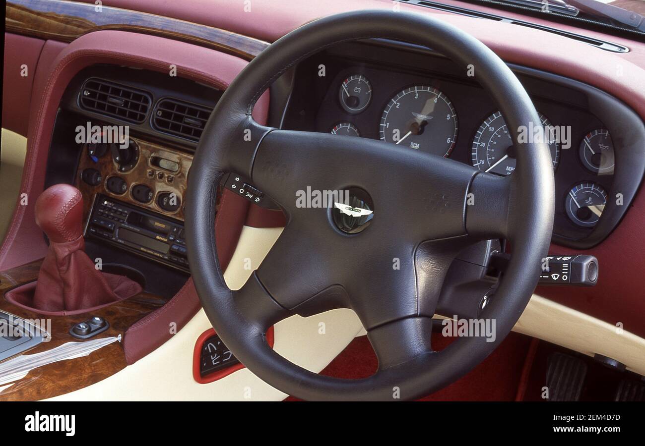 Aston Martin DB7 Interior 1994 Stockfoto