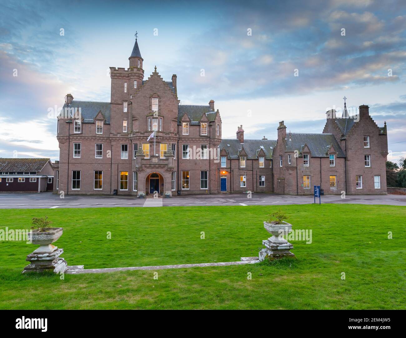 Lathallan unabhängige Schule in der Nähe von Johnshaven, Aberdeenshire, Schottland Stockfoto