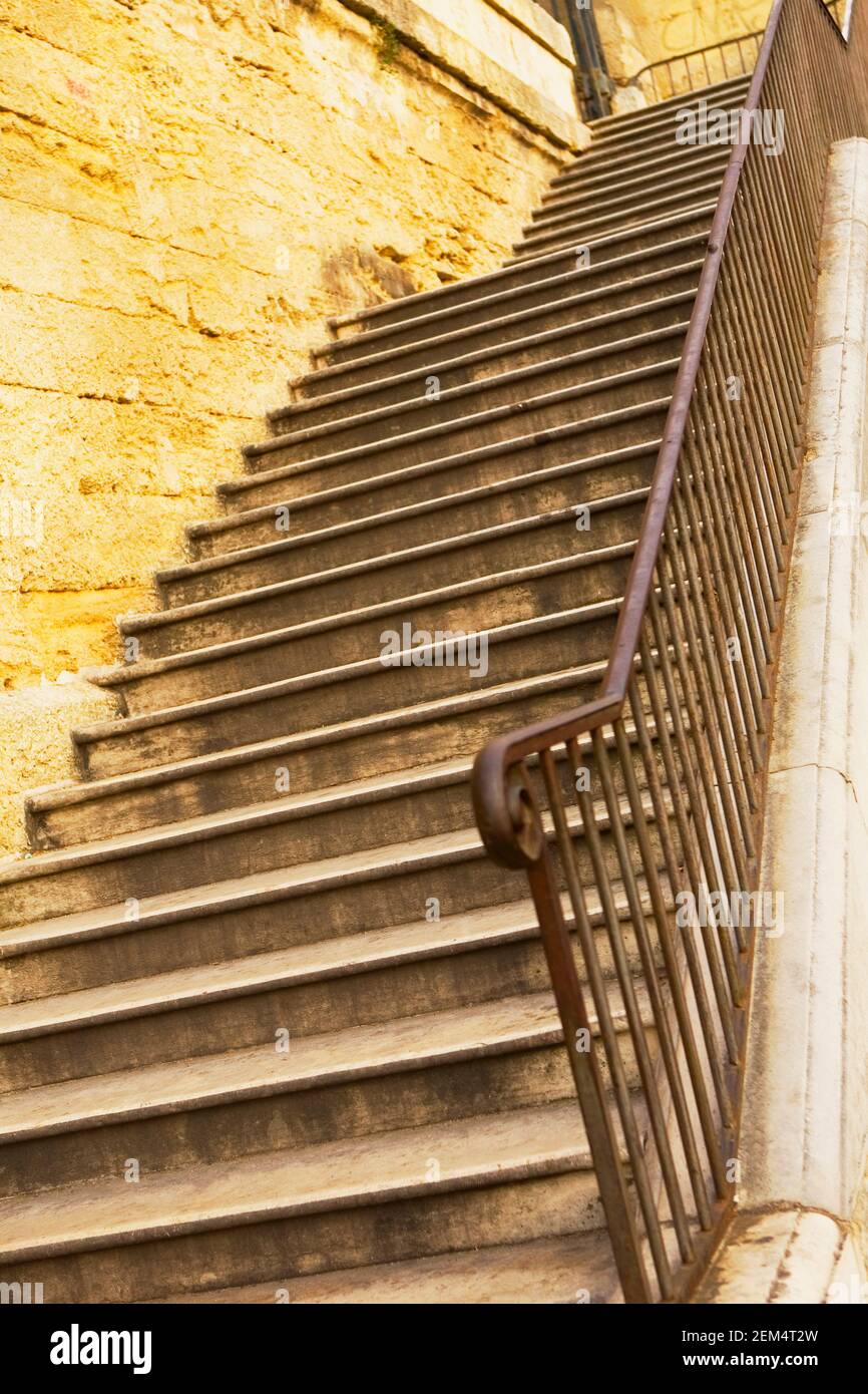 Niedrigen Winkel Ansicht einer Treppe Stockfoto