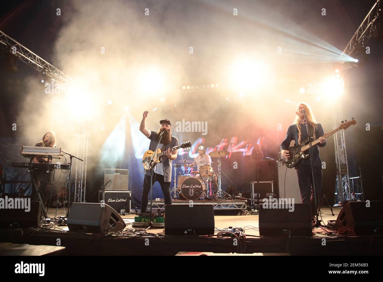 Clean Cut Kid tritt auf der Bühne des Festivals Republic am 3. Tag des 2016 Reading Festivals auf. Bilddatum: Sonntag, 28. August 2016. Bildnachweis shou Stockfoto