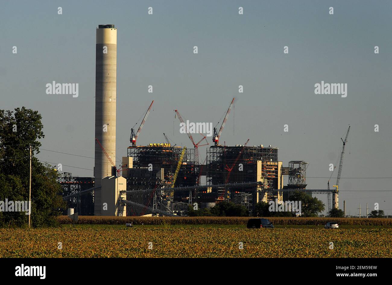 Prairie State Energy Campus wird 2010 im Südwesten errichtet Illinois Stockfoto