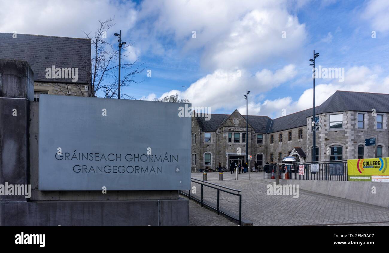 Die Technological University Dublin, der Eingang zum Campus der Technological University Dublin in Grangegorman, Dublin, Irland. Stockfoto