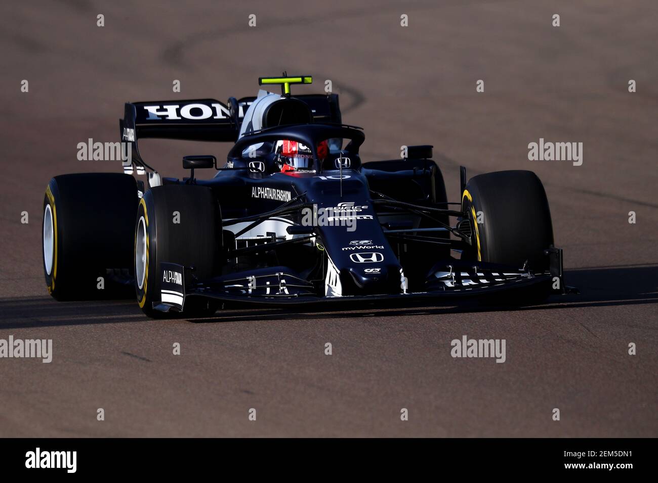 Imola, Italien. Februar 2021, 24th. #10 Pierre Gasly Alpha Tauri Toro Rosso Honda. Formel 1 Weltmeisterschaft 2021, Shakedown das neue Auto für die Saison 2021 von Alpha Tauri, Imola 24 Februar 2021.Foto Federico Basile FB PhotoImages/Insidefoto Credit: Insidefoto srl/Alamy Live News Stockfoto