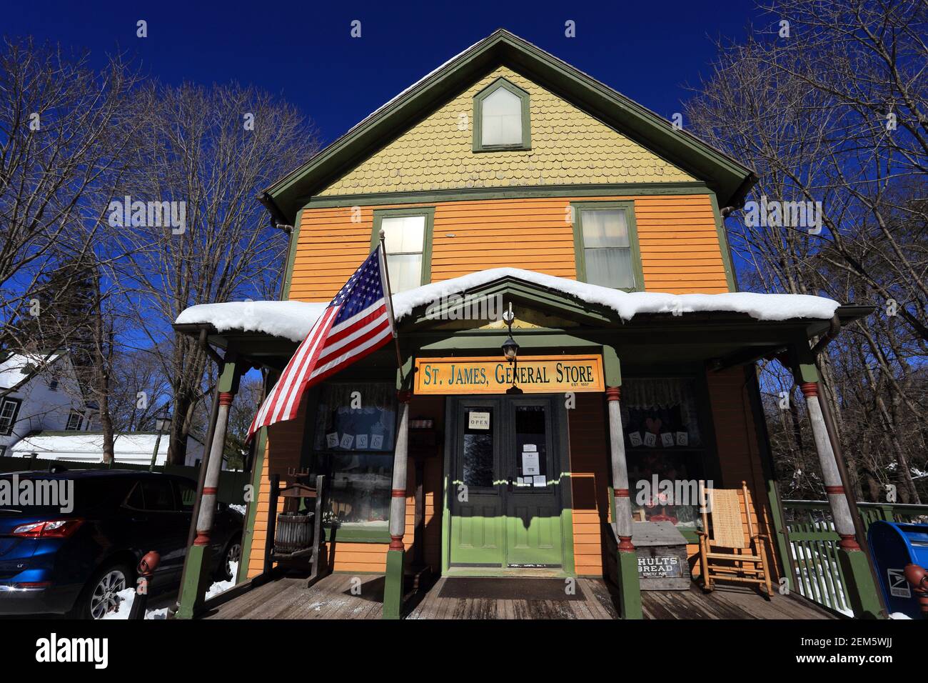 Der St. James General Store der älteste in Betrieb befindliche General Store in den USA Stockfoto