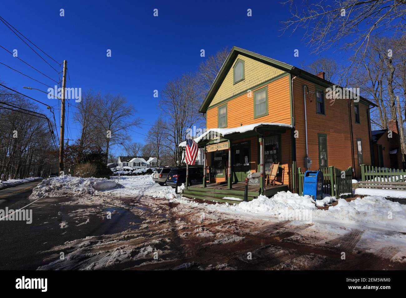 Der St. James General Store der älteste in Betrieb befindliche General Store in den USA Stockfoto