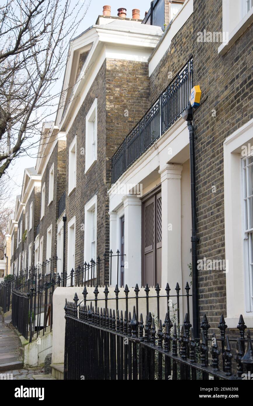 Greek Revival Architecture Lloyd Baker Estate 26-39 Wharton Street Stockfoto