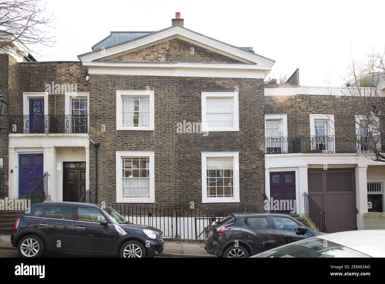 Greek Revival Architecture Lloyd Baker Estate 26-39 Wharton Street Stockfoto