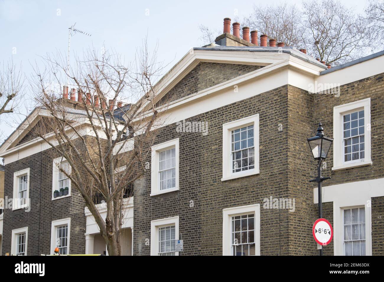 Greek Revival Architecture Lloyd Baker Estate 40-43 Wharton Street Stockfoto