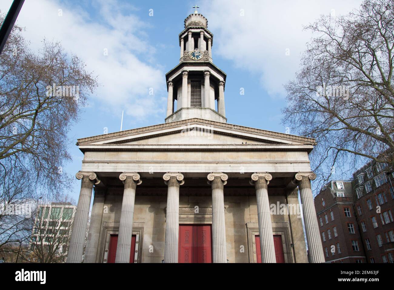 Griechische Architektur Neue St. Pancras Kirche von Henry William Inwood Stockfoto