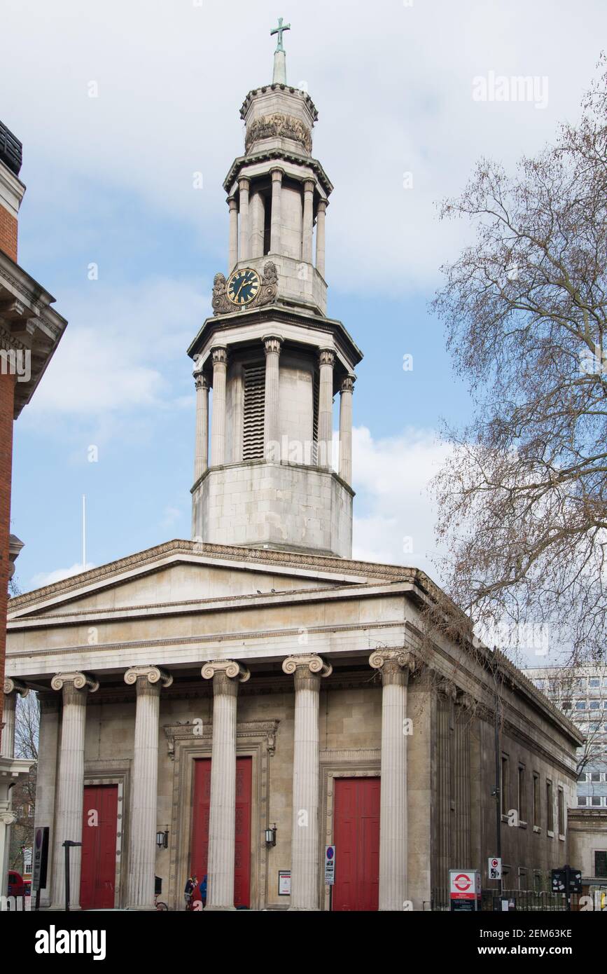 Griechische Architektur Neue St. Pancras Kirche von Henry William Inwood Stockfoto