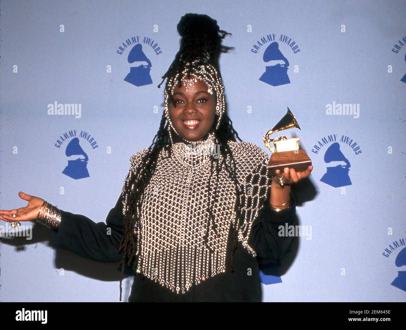 OS ANGELES, CA - FEBRUAR 21: Caron Wheeler nimmt am 32nd 21. Februar 1990 an den Annual Grammy Awards im Shrine Auditorium in Los Angeles, Kalifornien Teil.Quelle: Ralph Dominguez/MediaPunch Stockfoto