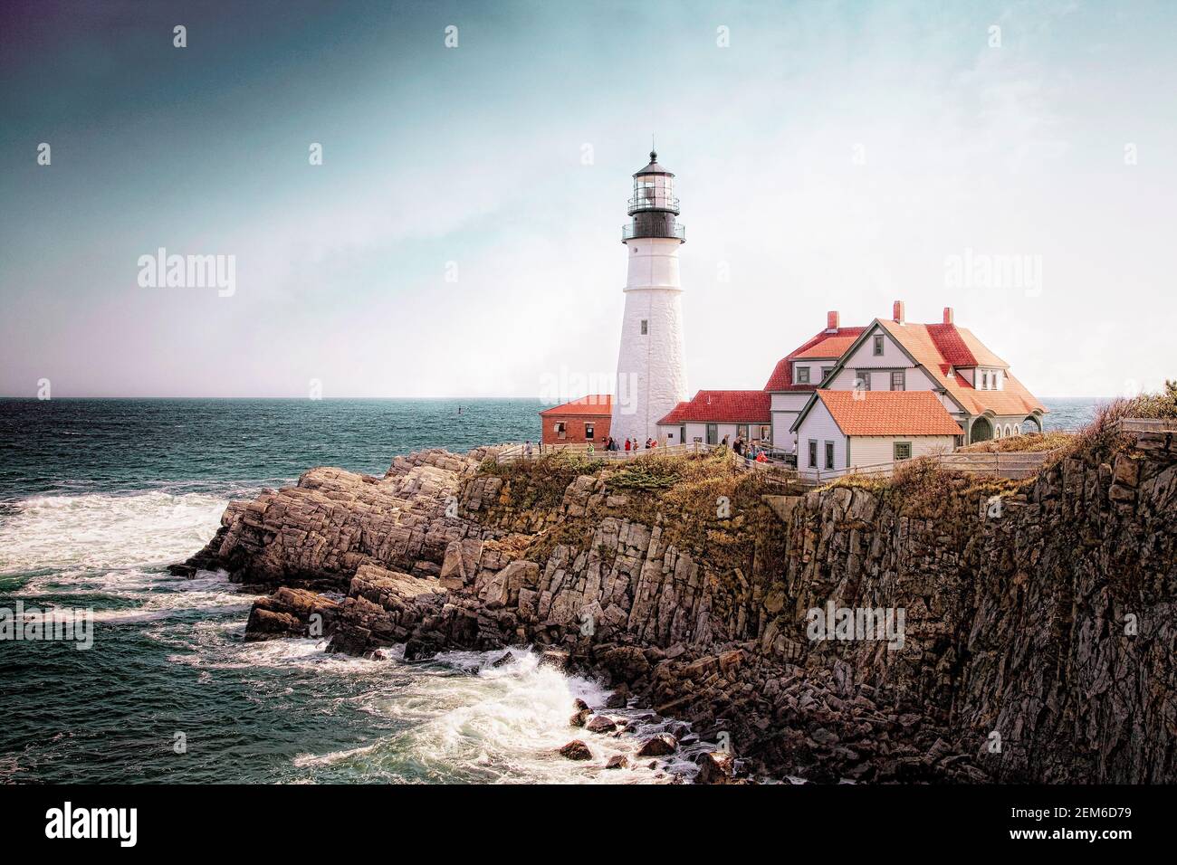 Portland Head Lighthouse Maine Stockfoto