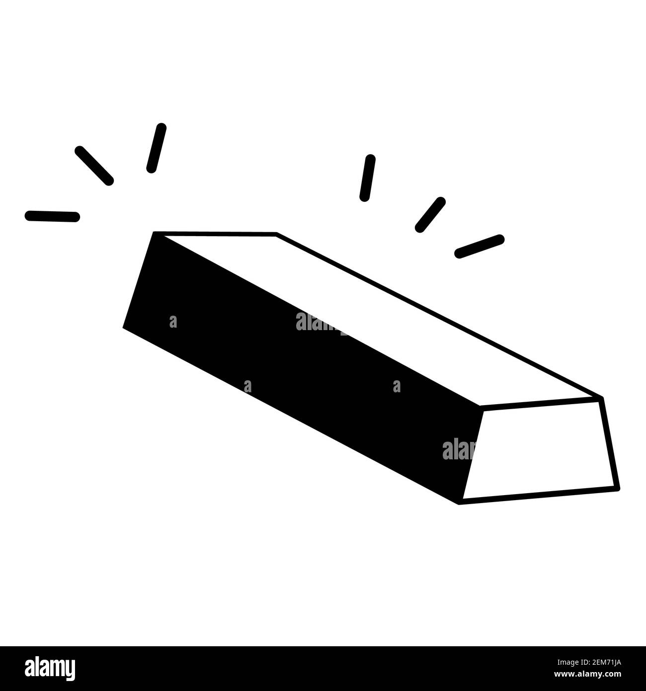 Einfaches Gold-Symbol auf weißem Hintergrund. Flacher Stil. Gold-Bars-Symbol für Ihre Website-Design, Logo, App, UI. Gold-Symbol. goldenes Zeichen. Business Finance t Stockfoto