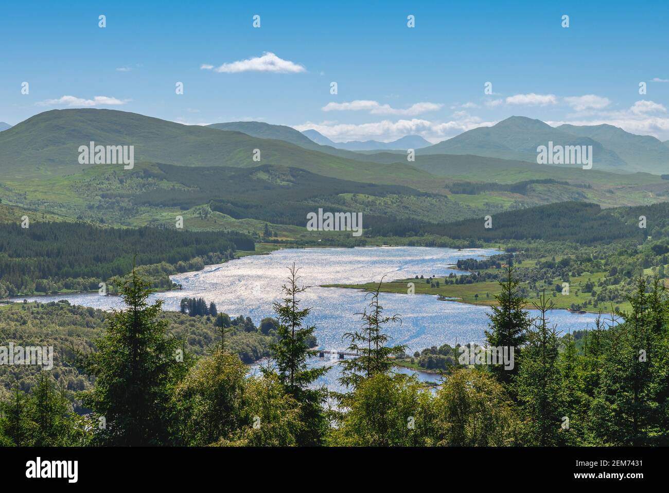 Landschaft von loch eil im Hochland in schottland, großbritannien Stockfoto
