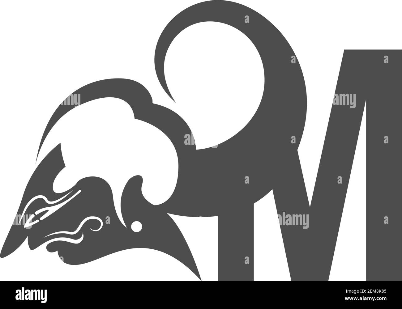 Javanische Puppe Symbol mit Buchstaben Logo Design Vektor Stock Vektor