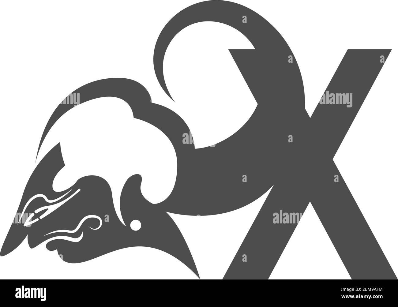 Javanische Puppe Symbol mit Buchstaben Logo Design Vektor Stock Vektor