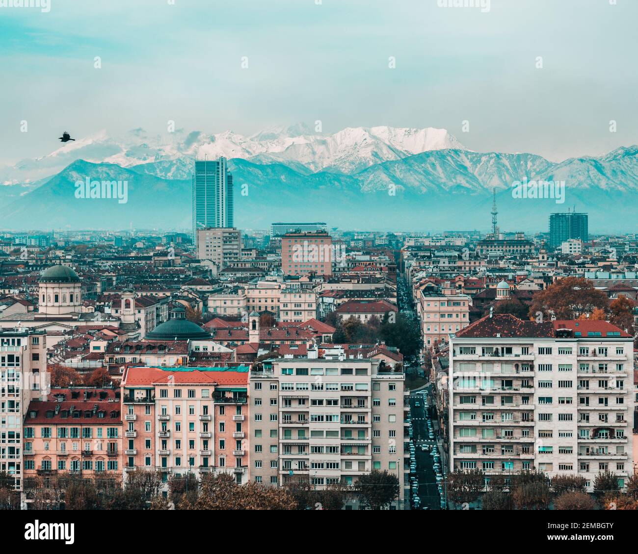 Stadtbild von Turin, Italien Stockfoto
