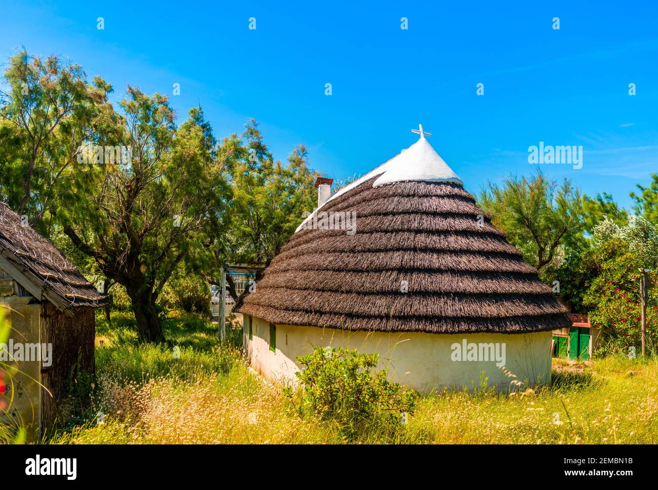 Typisches Camargue Haus, Provence, Frankreich Stockfoto