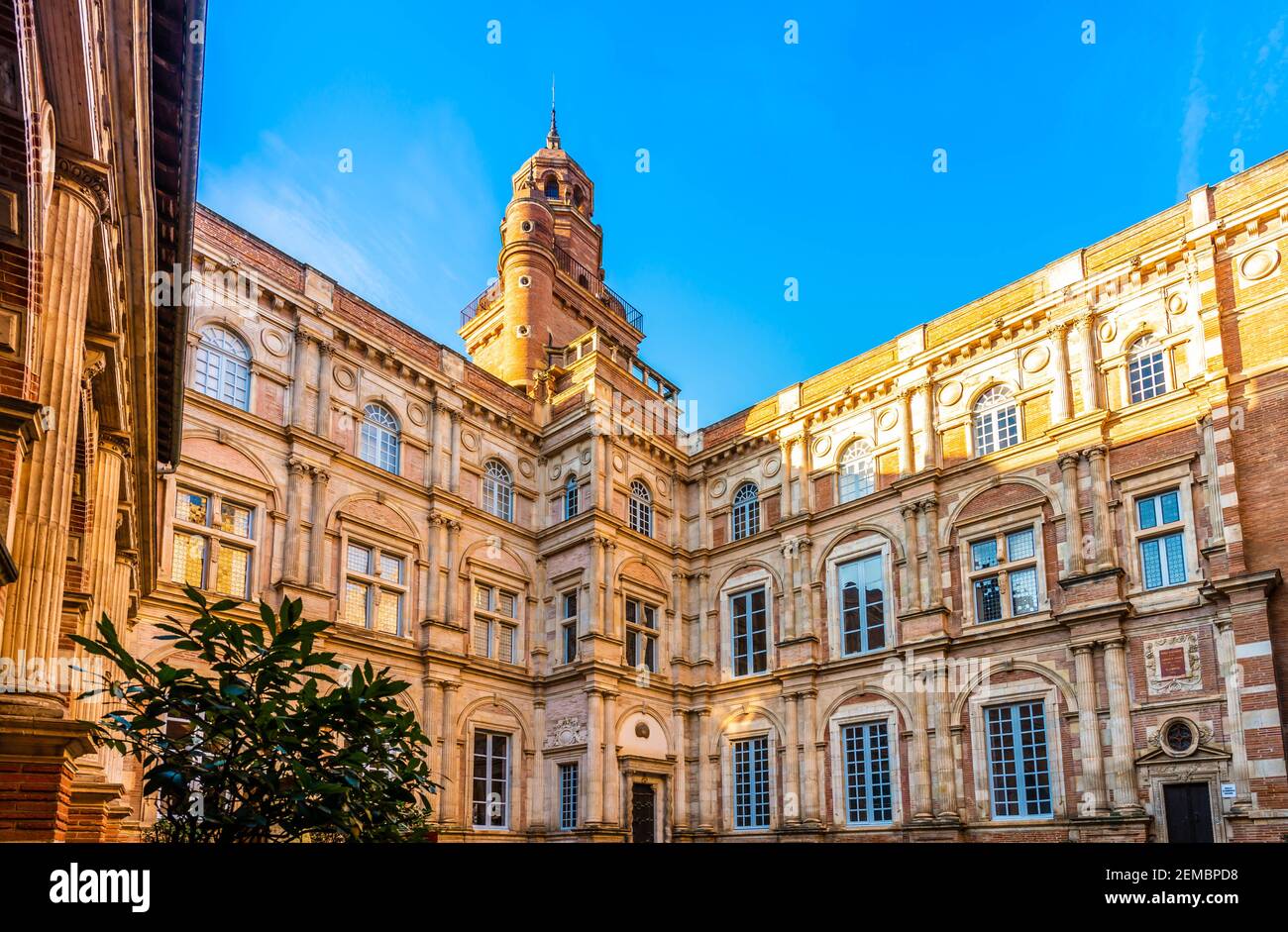 Klassisches schönes Privathotel Assezat in Toulouse, Okzitanien in Frankreich Stockfoto