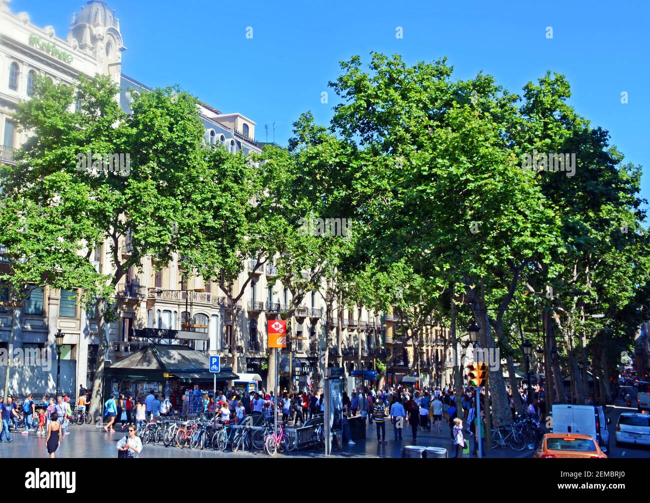 La Rambla, Barcelona, Spanien Stockfoto