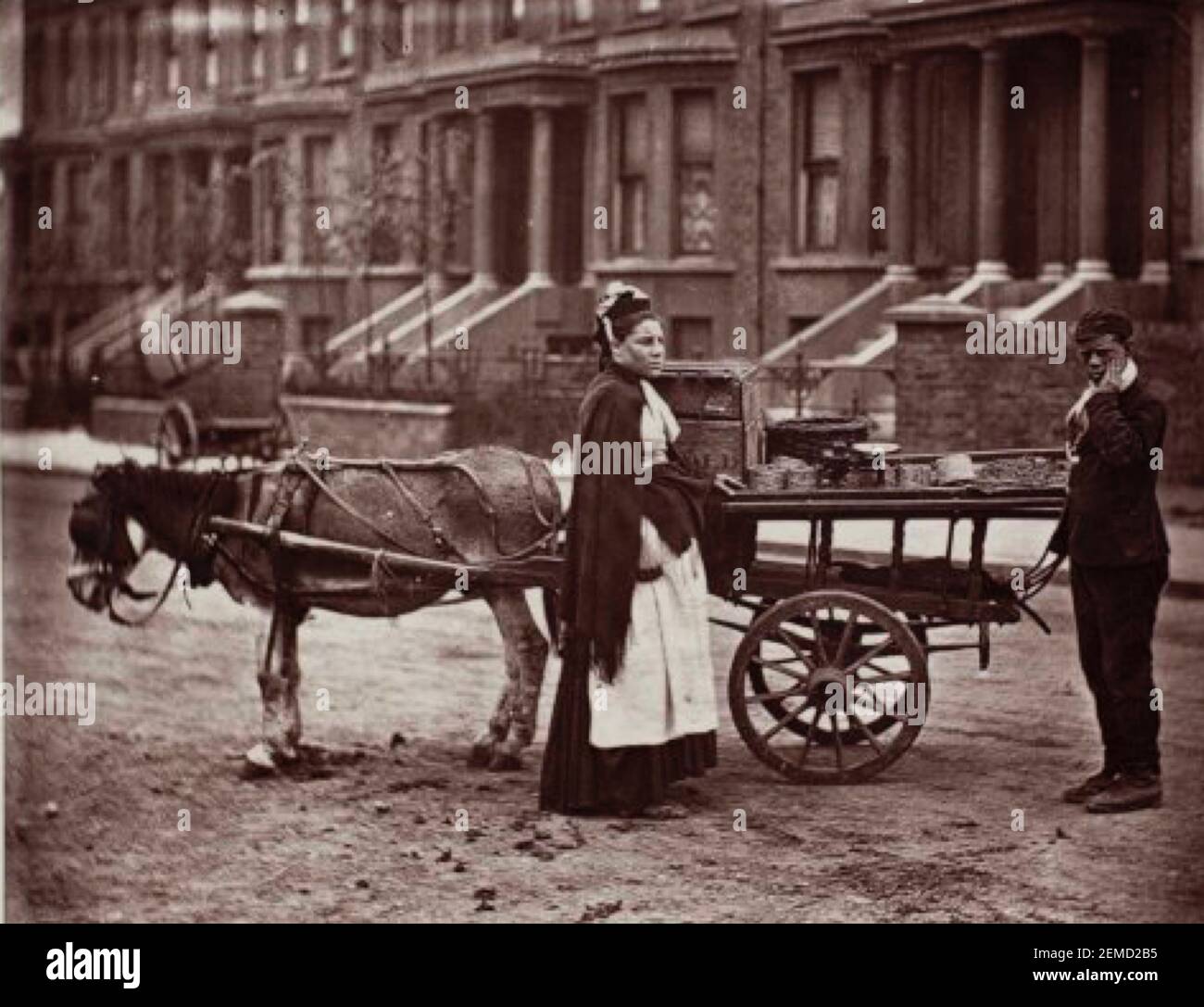 Erdbeeren Alle reif Alle reif - John Thomson Foto von 1877 Stockfoto