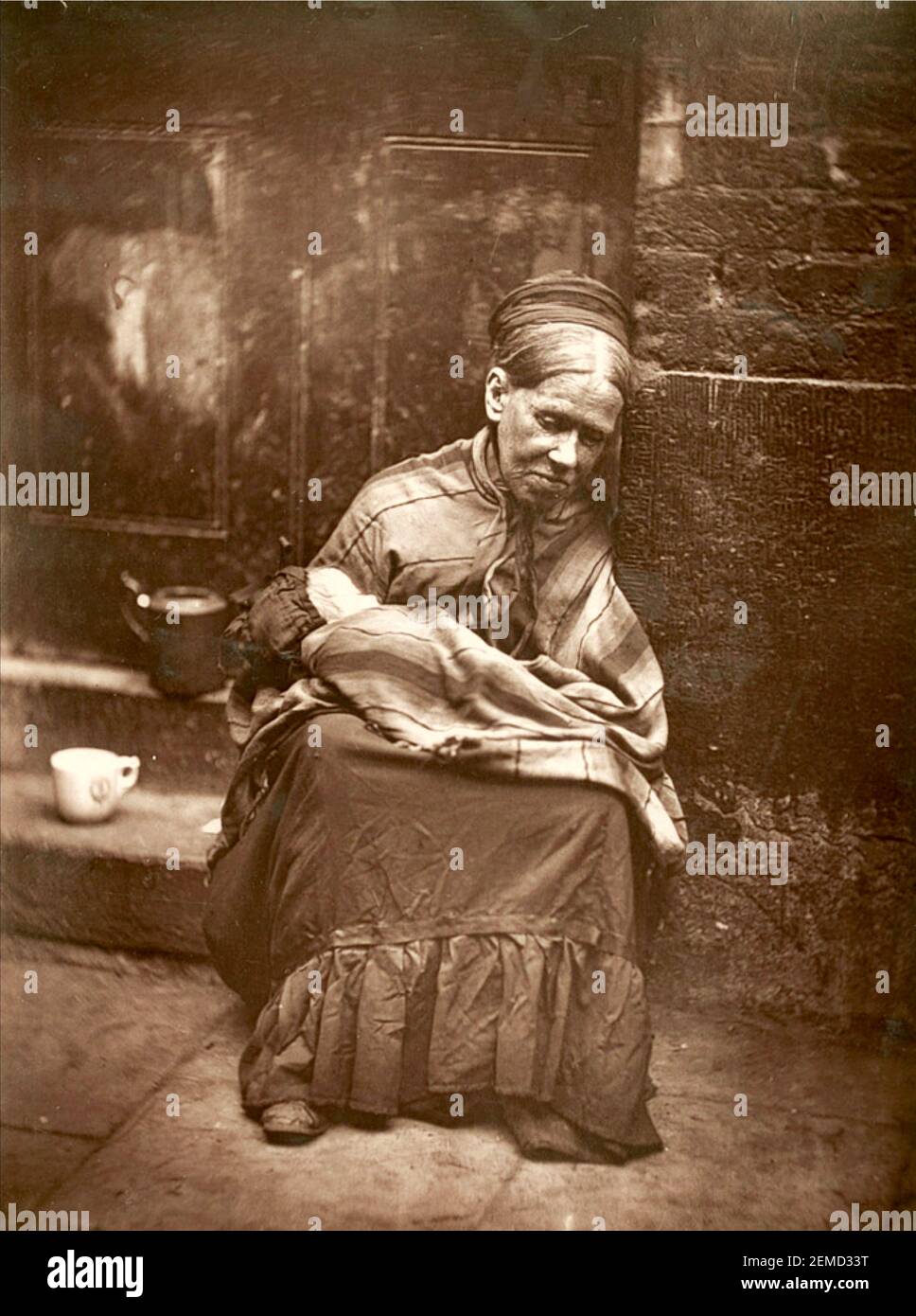 John Thomson Foto mit dem Titel The Crawlers. Stockfoto