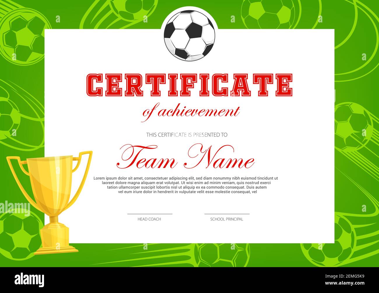 Zertifikat für die Leistung im Fußballspiel. Football Spieler Regarding Soccer Certificate Template