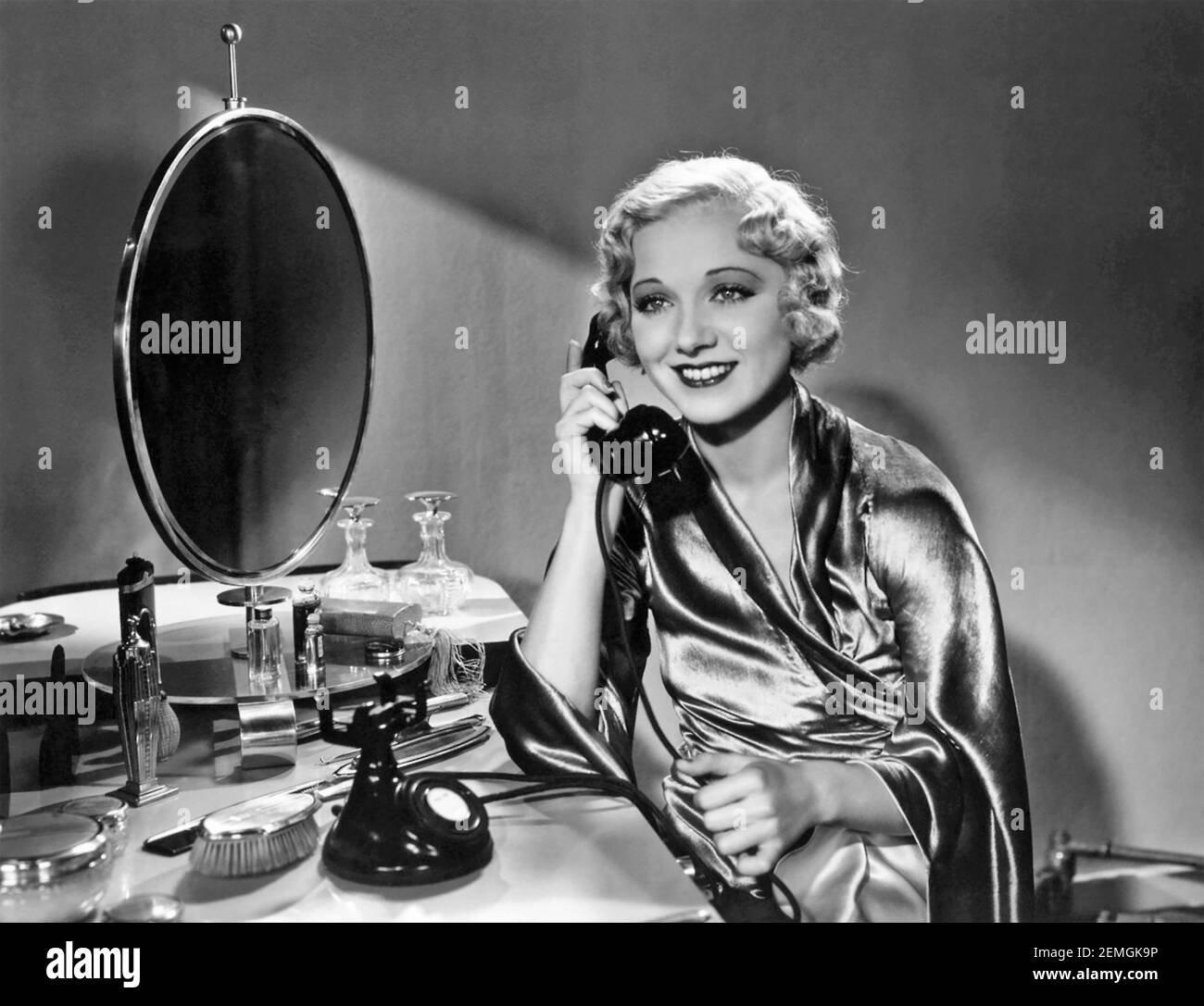 LEILA HYAMS (1905-1977) amerikanische Filmschauspielerin im Big Broadcast Film im Jahr 1932 Stockfoto