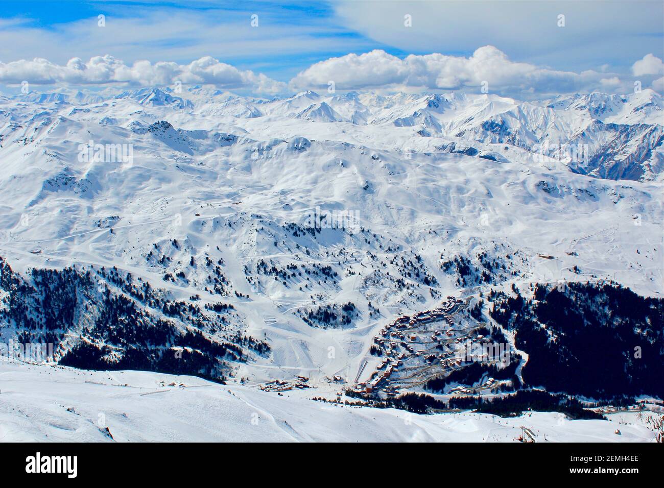 Frankreich, Französische Alpen, Tarentaise-Tal, Savoie, März 10, 2017 Stockfoto