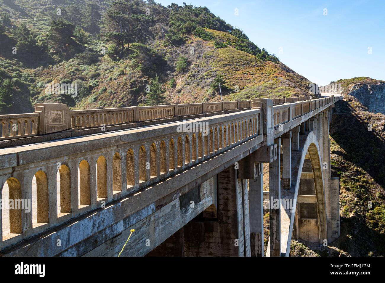 Rocky Creek Bridge, Kalifornien Stockfoto