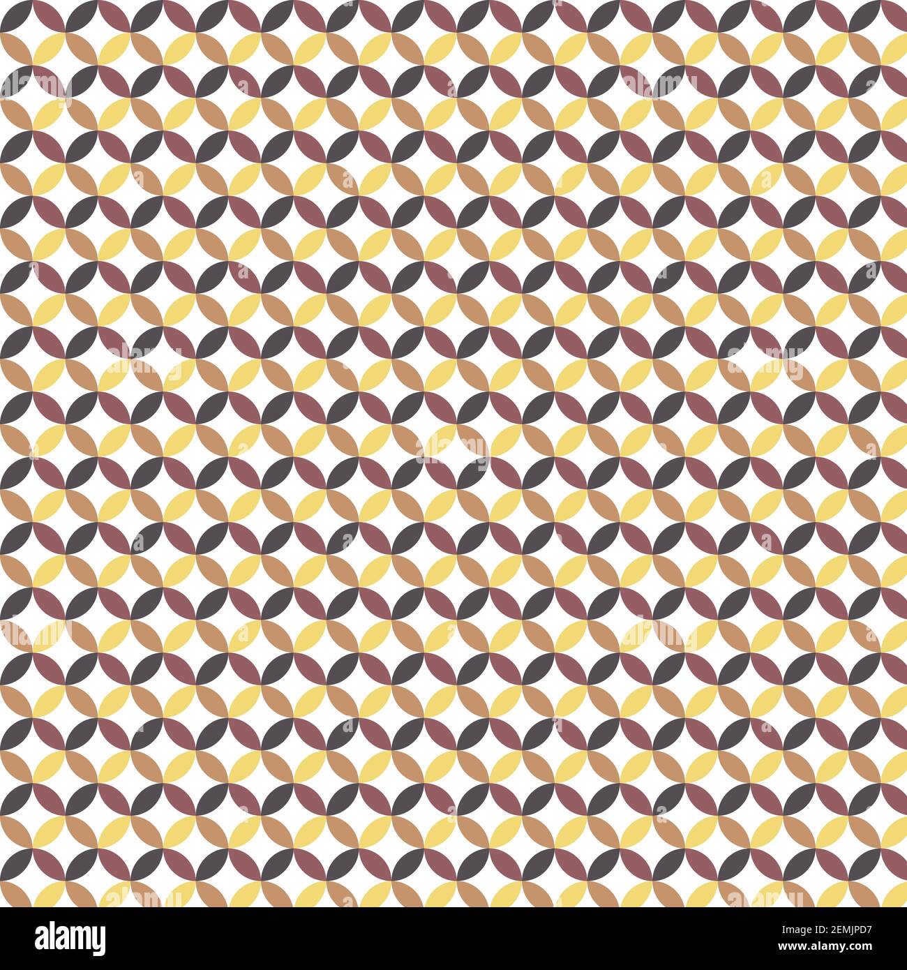 Kreis geometrisch geformt nahtlose Muster Hintergrund Stock Vektor