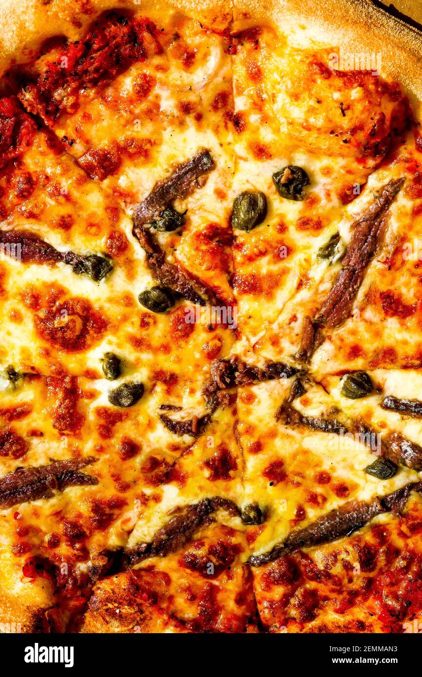Napolitan Pizza, Lyon Frankreich Stockfoto