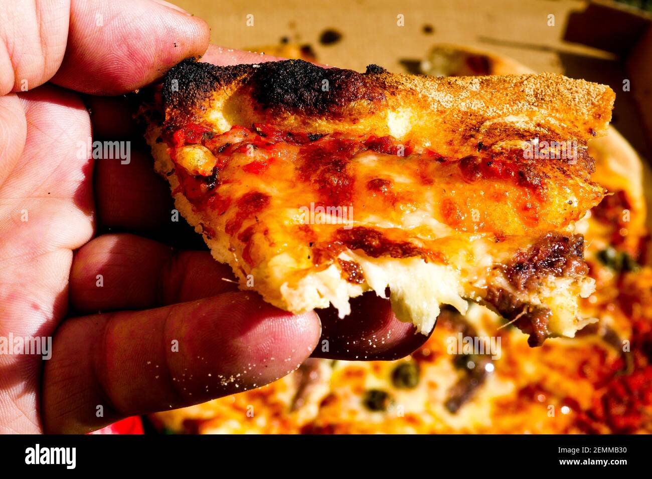 Napolitan Pizza, Lyon Frankreich Stockfoto