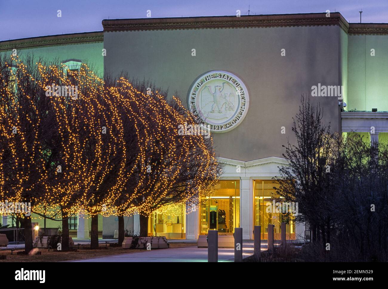 New Mexico Roundhouse (1966), Capitol Building, Santa Fe, New Mexico USA Stockfoto