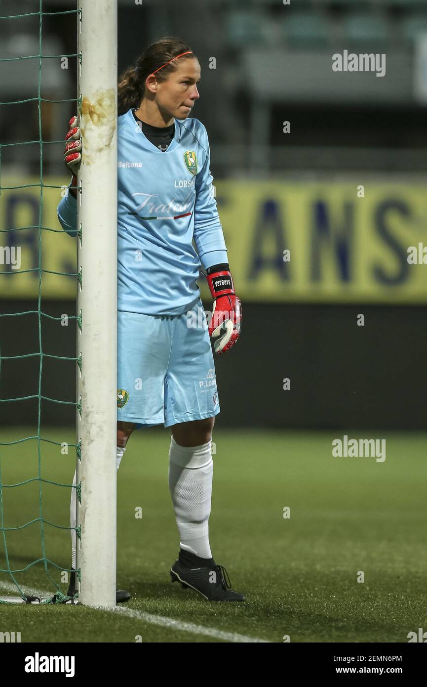 Den Haag 19 03 2019 Cars Jeans Stadion Eredivisie Frauen Ado Ajax Frauen Saison 2018 2019 Ado Torhuterin Barbara Lorsheyd Wahrend Des Spiels Ado Ajax Frauen Foto Von Pro Shots Sipa Usa Stockfotografie Alamy