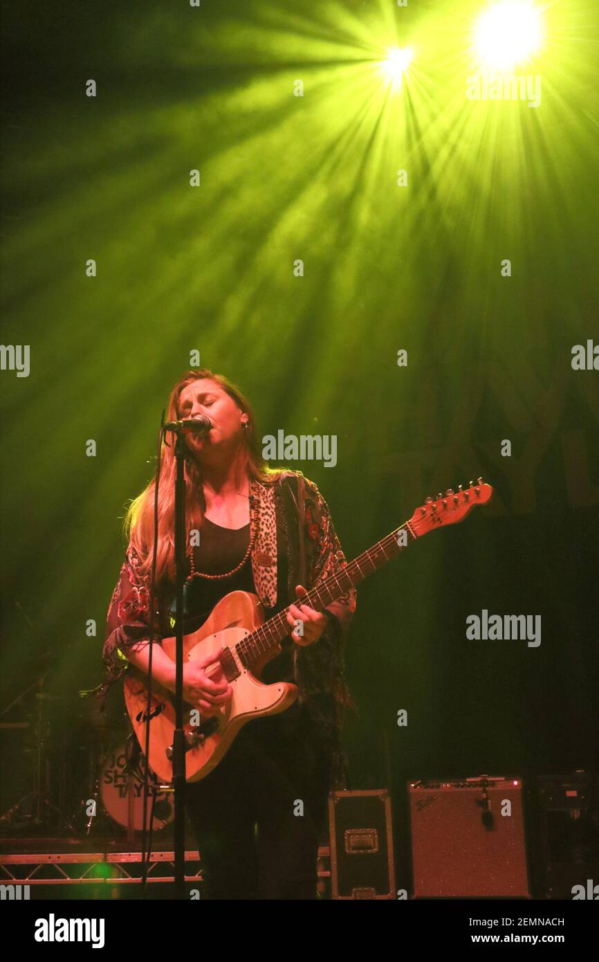 Die britische Top-Bluesgitarristin Joanne Shaw Taylor hat während ihrer Reckless Heart Tour bei O2 Shepherd's Bush Empire gespielt. (Foto von Keith mayhew / SOPA Images/Sipa USA) Stockfoto