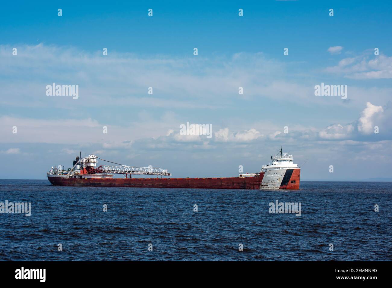 Duluth, Minnesota. Phillip R. Clarke EIN selbstentlegender Bulk Carrier am Lake Superior auf dem Weg zum Hafen von Duluth, um eine Ladung von Erz Pellets zu holen Stockfoto