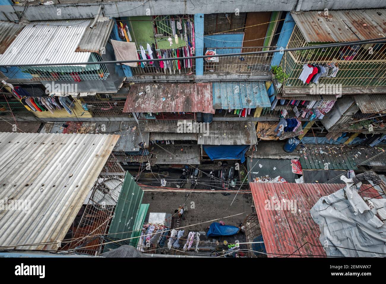 Tondo, Slum, Manila, Philippinen, bidonville Stockfoto
