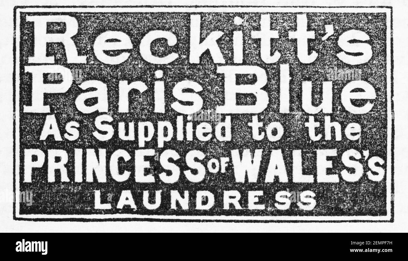 Alte viktorianische Zeitschrift Zeitungsdruckpapier Reckitt's Seife Anzeige von 1880 - vor dem Anbruch der Werbung Standards. Geschichte der Seifenherstellung. Stockfoto