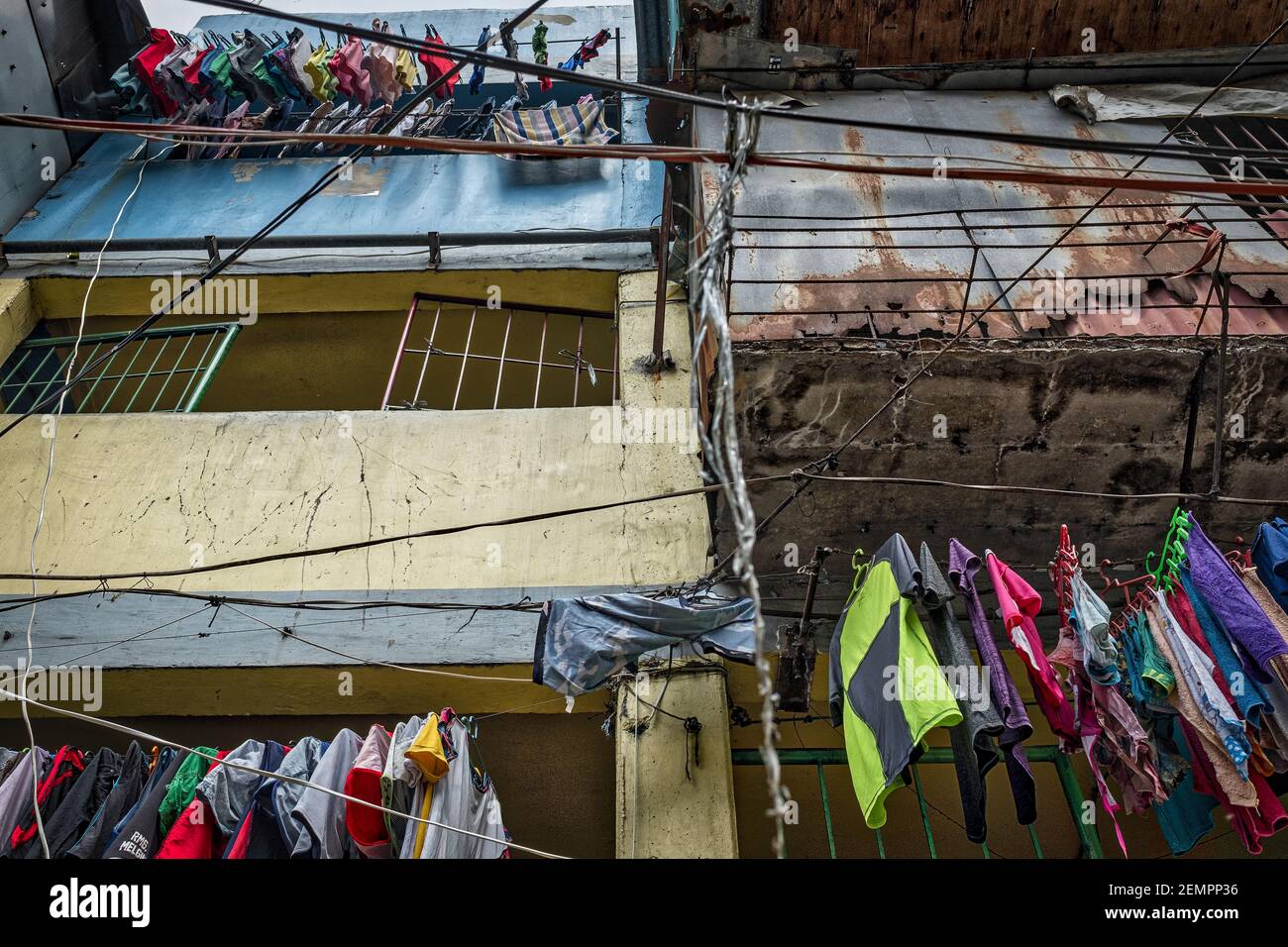 Tondo, Slum, Manila, Philippinen, bidonville Stockfoto