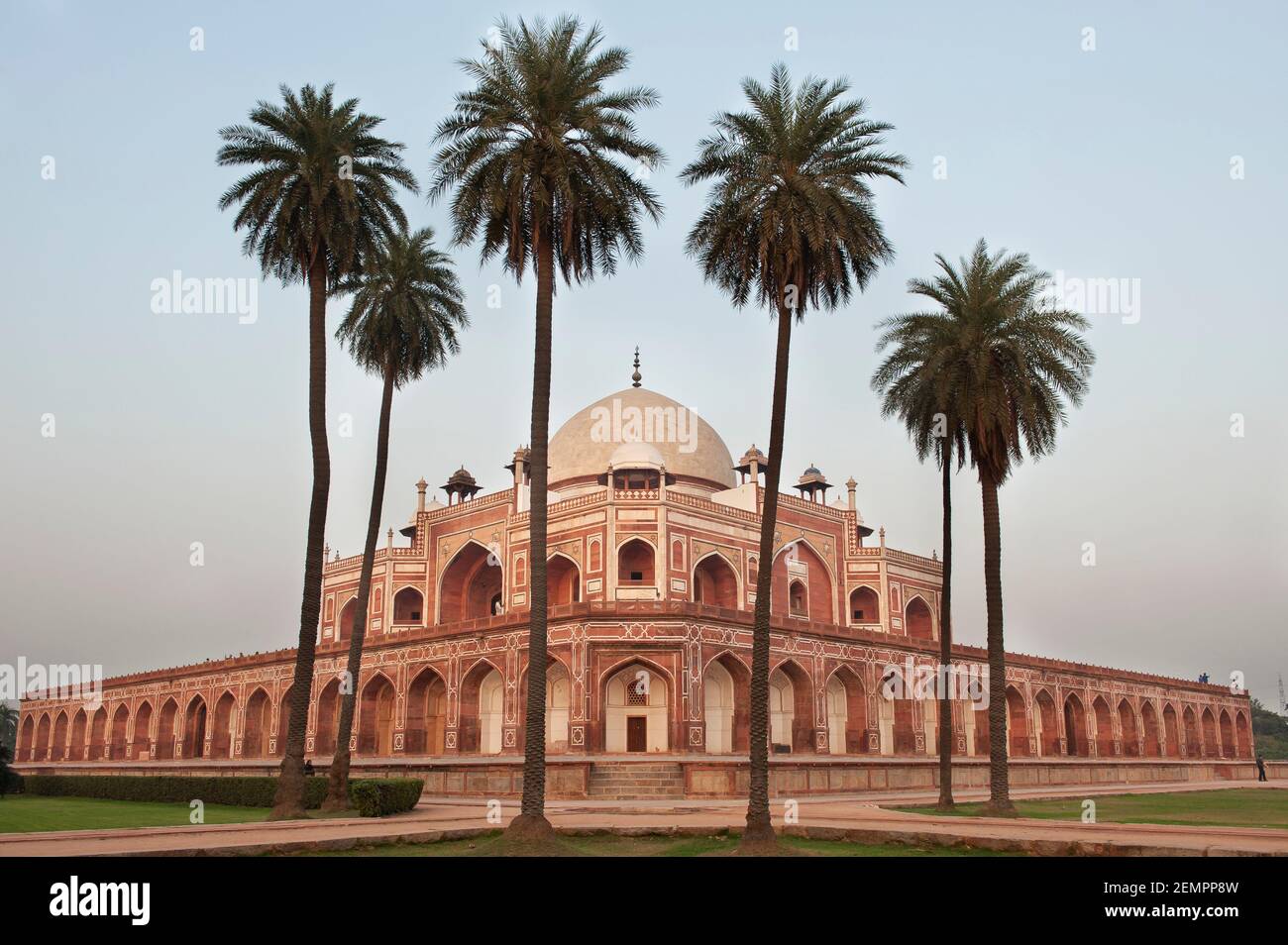 Ansicht des Humayans-Grabes, in Neu-Delhi, Indien Stockfoto